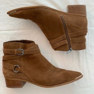 Marc Fisher Yatina Brown Suede Boots
